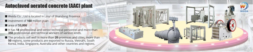 Autoclaved Aerated Lightweight Concrete AAC Block Making Machine Plant